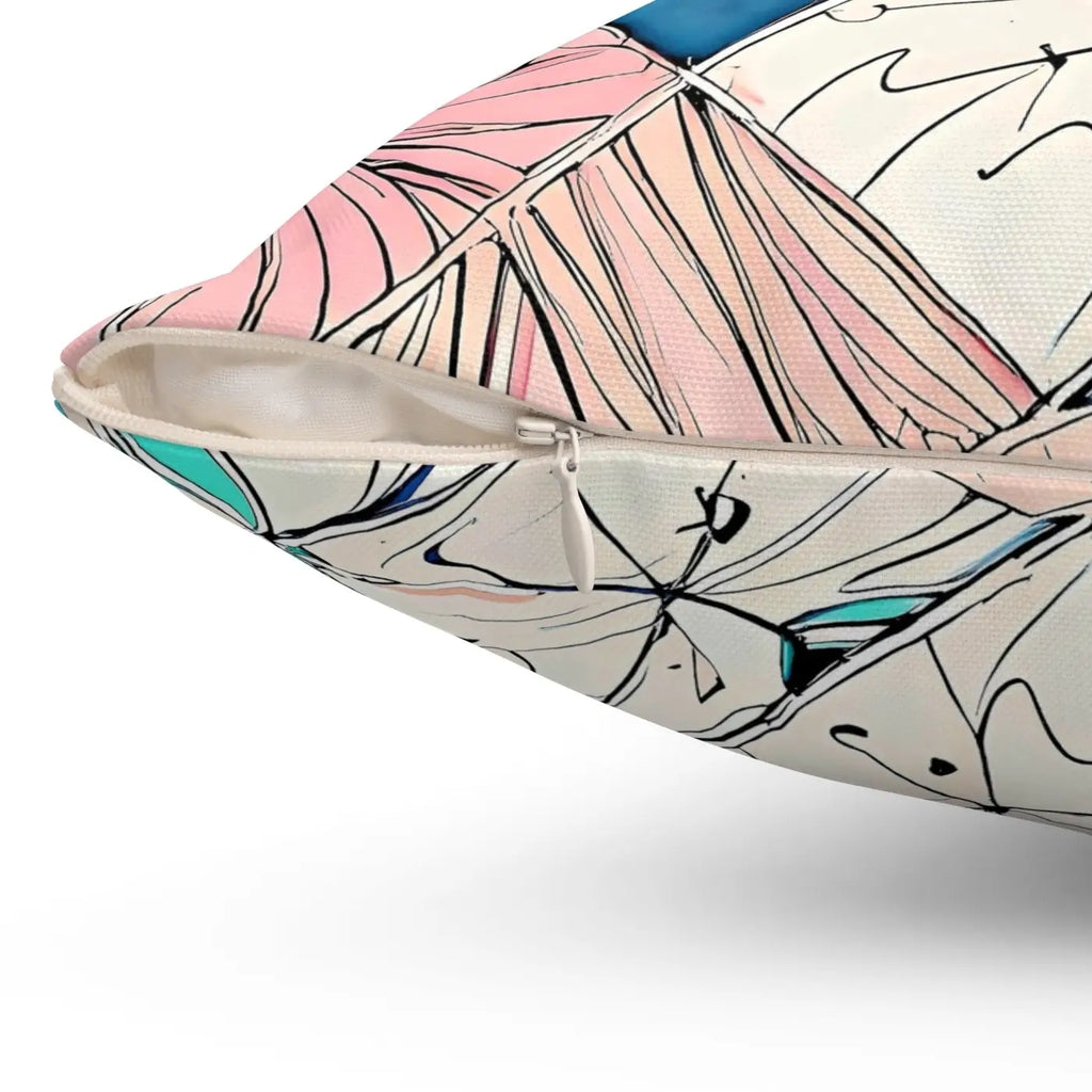 Polyester Square Pillow - Abstract Pattern Design - DipaliZ