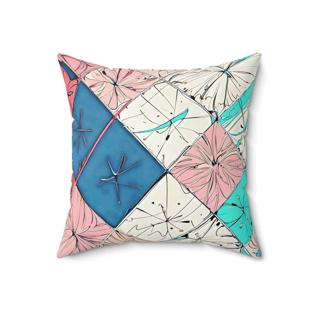 Polyester Square Pillow - Abstract Pattern Design - DipaliZ