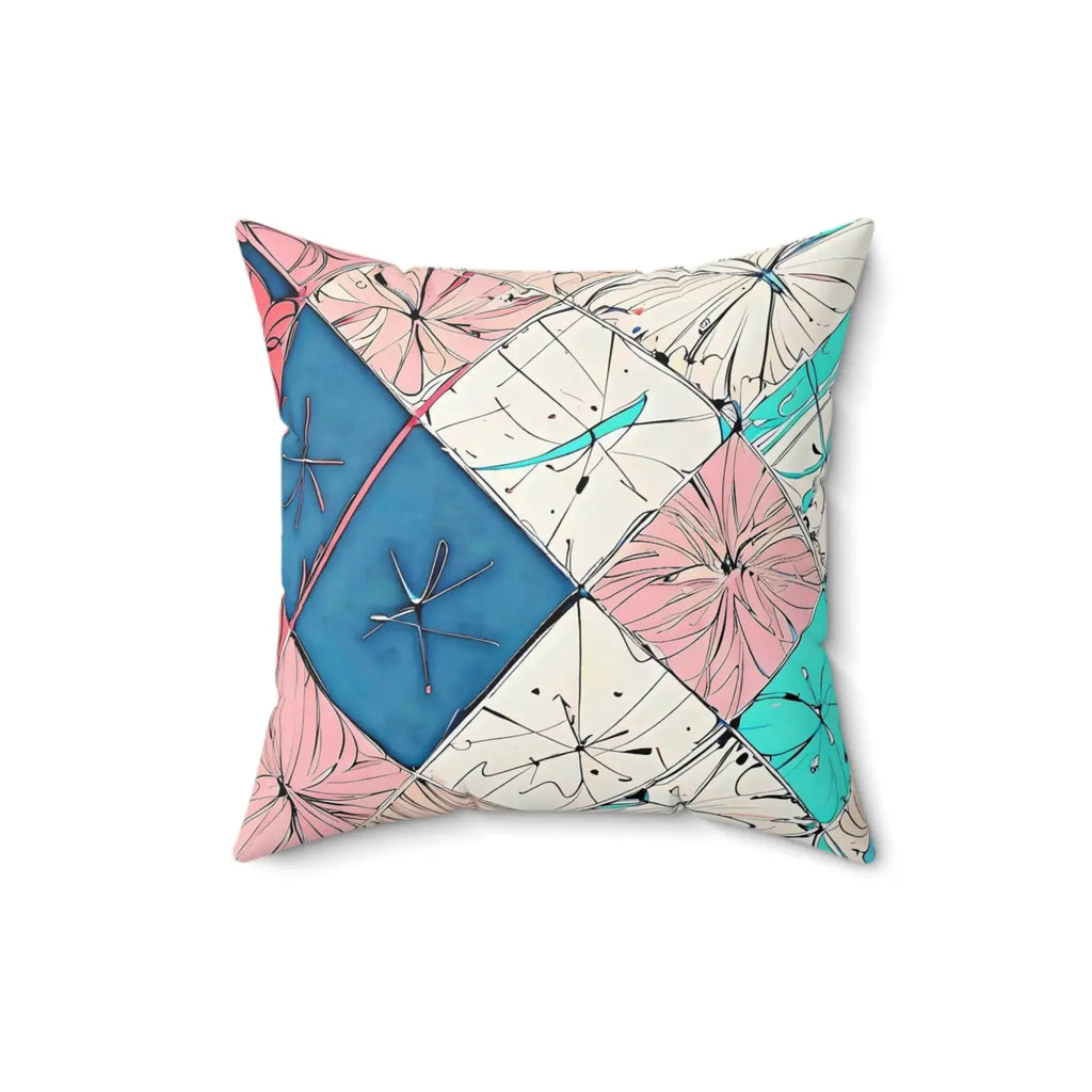 Polyester Square Pillow - Abstract Pattern Design - DipaliZ