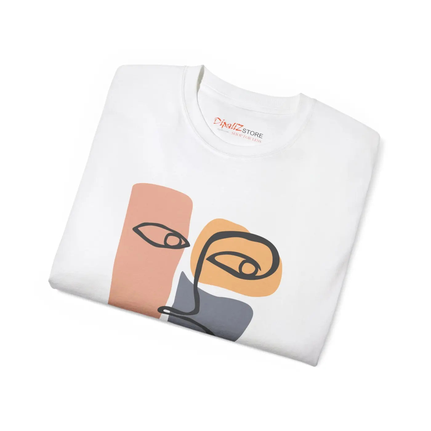 Ultra Cotton Tee - Abstract Face Design - DipaliZ