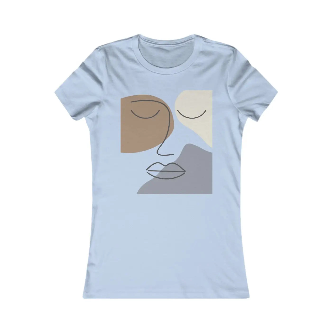 Women's Favorite Tee - Abstract Face Comfort Style - DipaliZ