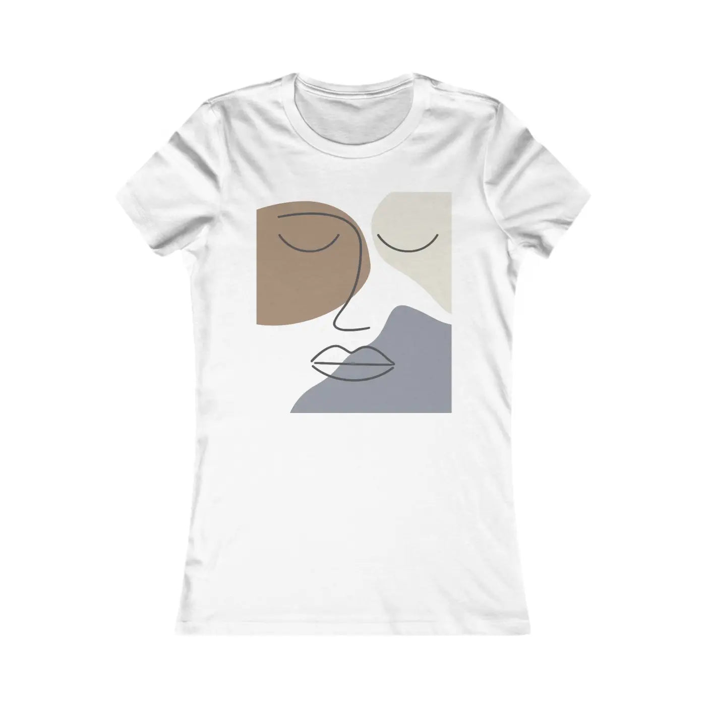 Women's Favorite Tee - Abstract Face Comfort Style - DipaliZ