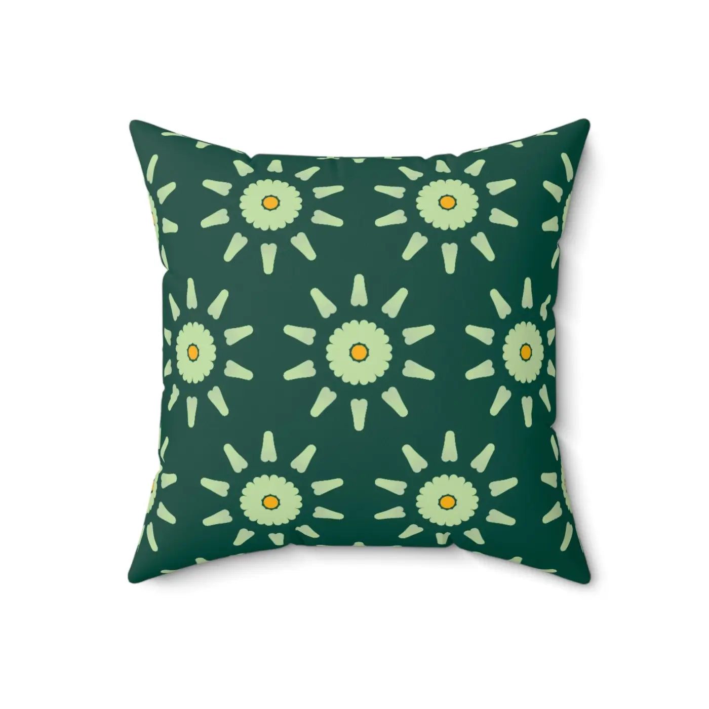 Abstract Flower Pattern Pillow - Spun Polyester Square - DipaliZ