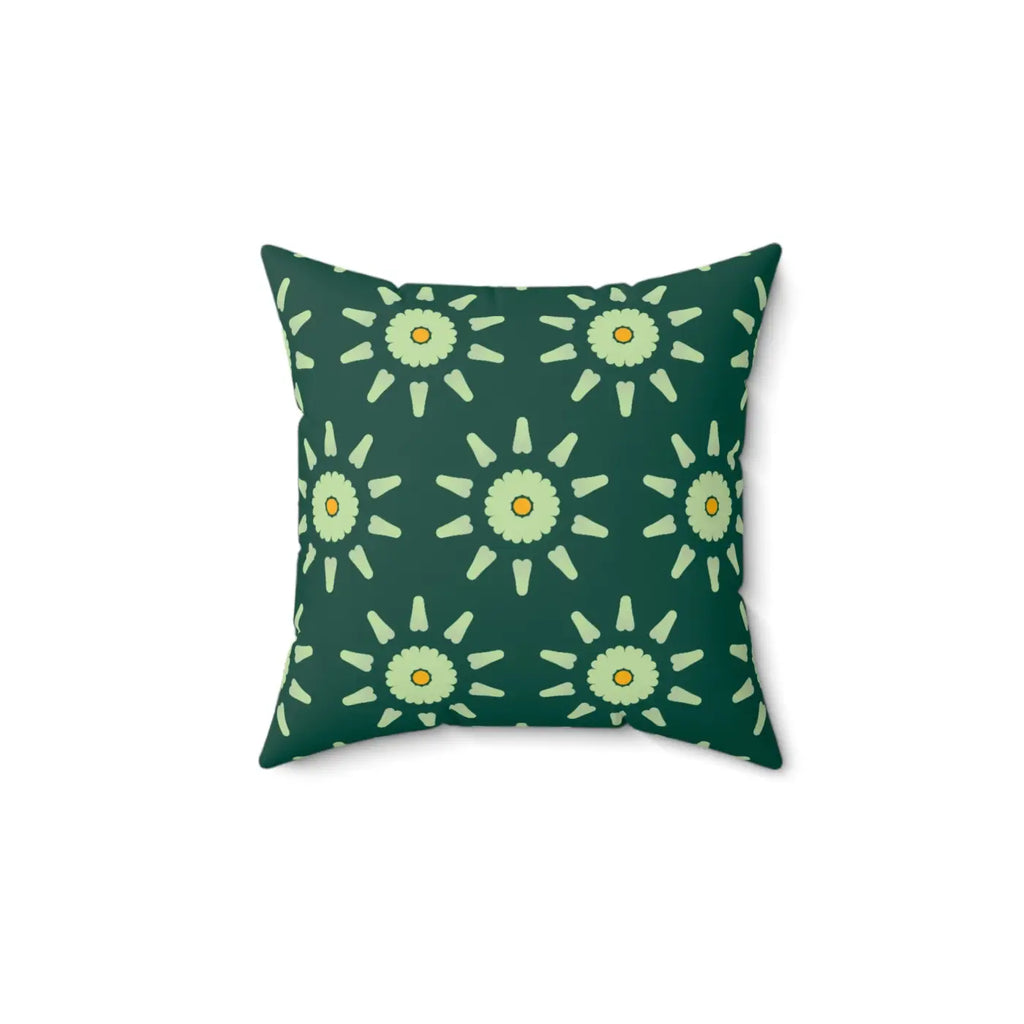 Abstract Flower Pattern Pillow - Spun Polyester Square - DipaliZ