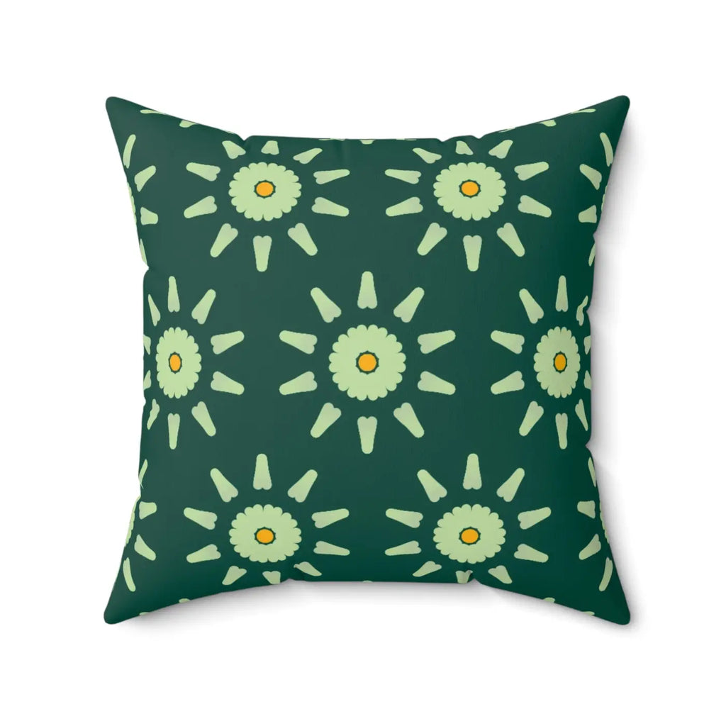 Abstract Flower Pattern Pillow - Spun Polyester Square - DipaliZ
