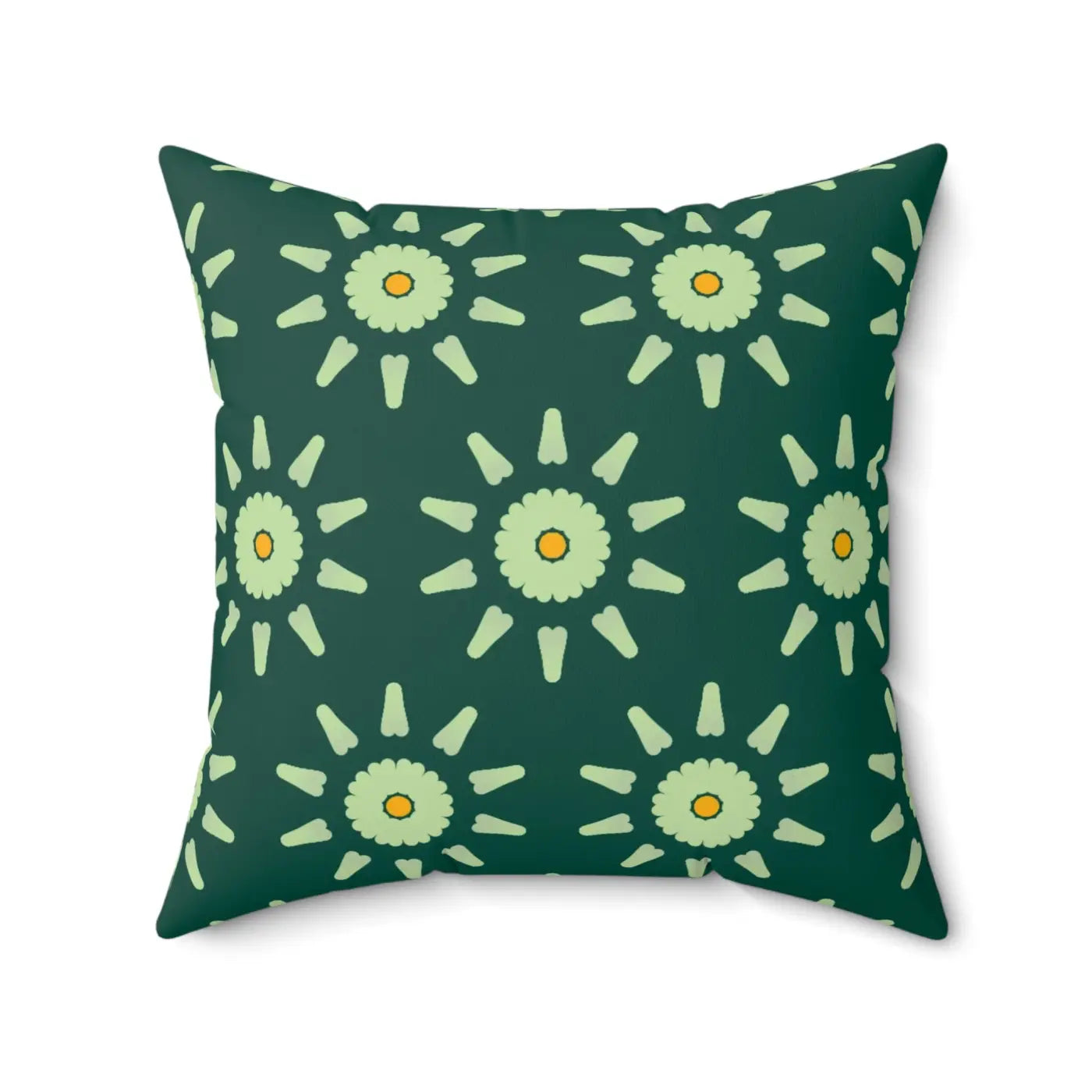 Abstract Flower Pattern Pillow - Spun Polyester Square - DipaliZ