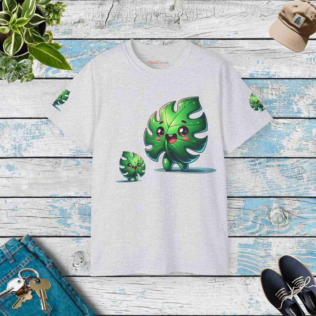 Monstera Leaf Tee - Ultra Cotton Women's Top - DipaliZ