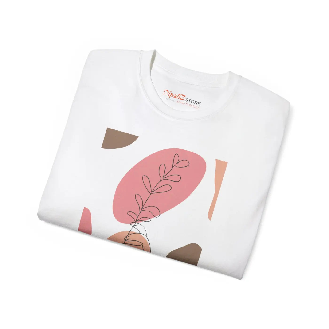 Unisex Ultra Cotton Tee - Abstract Foliage Design - DipaliZ