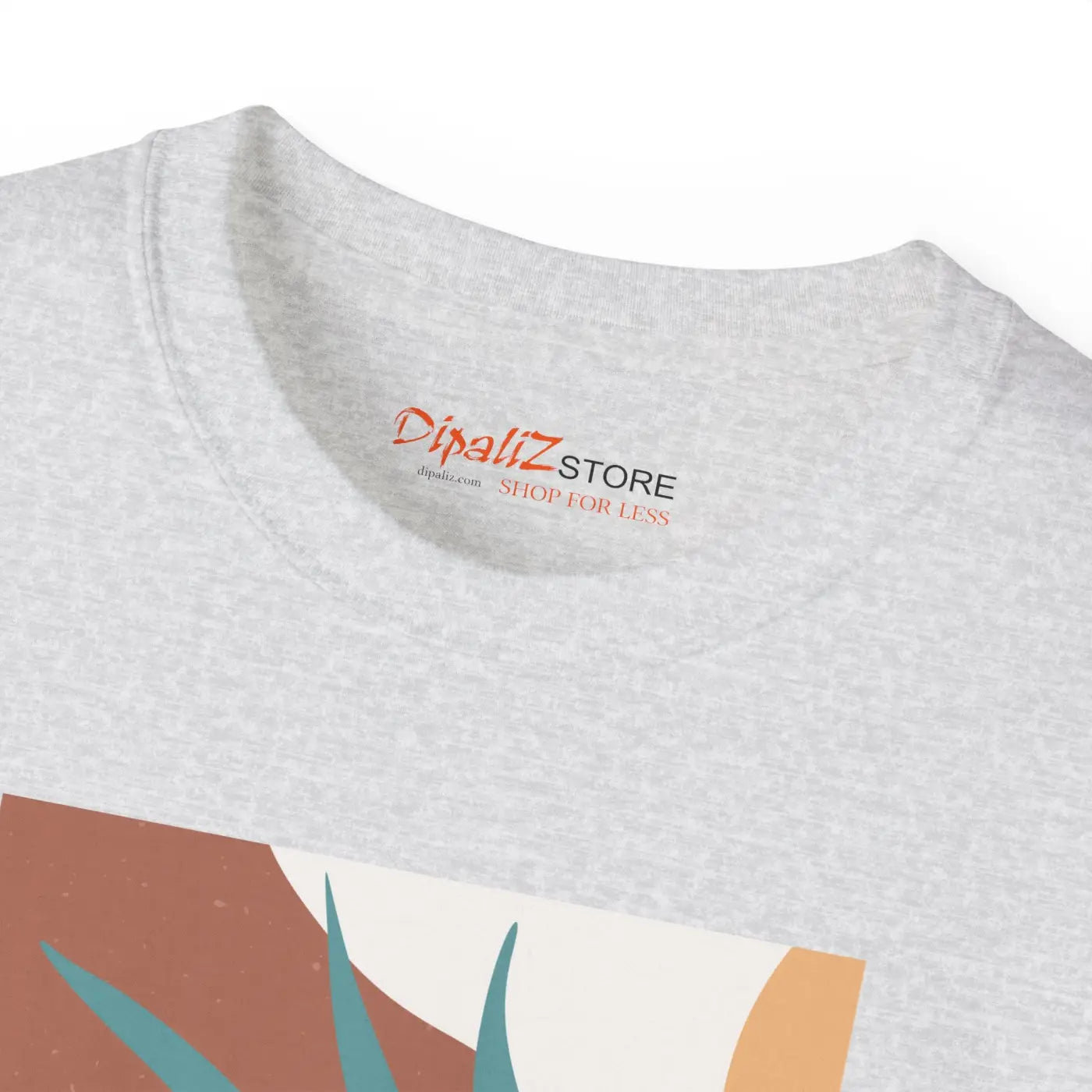 Ultra Cotton Tee - Abstract Foliage Design - DipaliZ