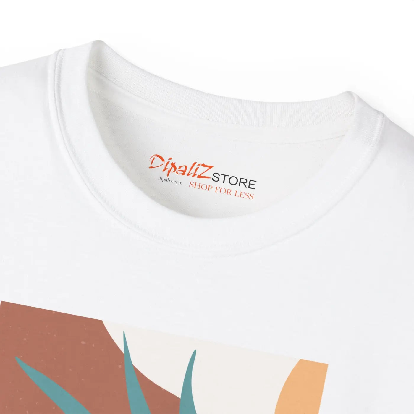 Ultra Cotton Tee - Abstract Foliage Design - DipaliZ