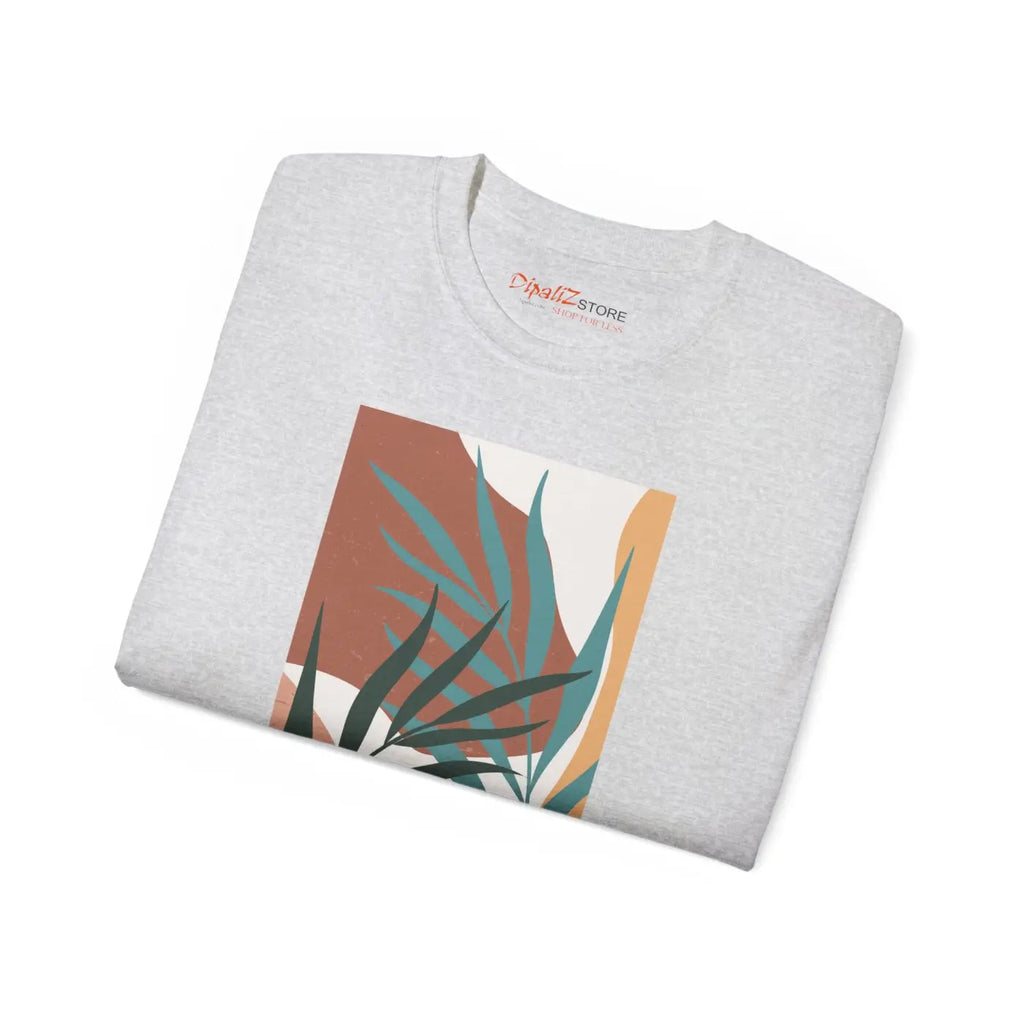 Ultra Cotton Tee - Abstract Foliage Design - DipaliZ
