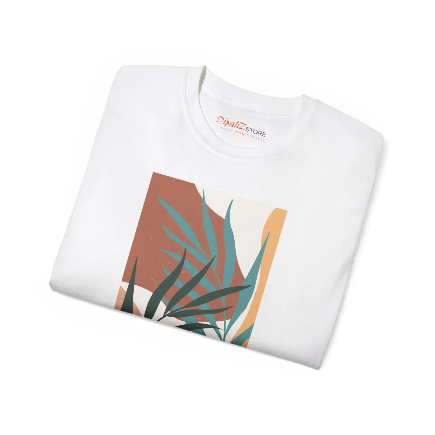 Ultra Cotton Tee - Abstract Foliage Design - DipaliZ