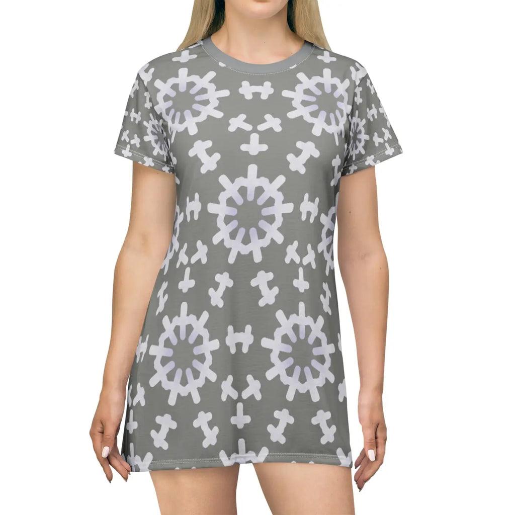 Abstract Geometric Pattern Dress - Statement Style - DipaliZ