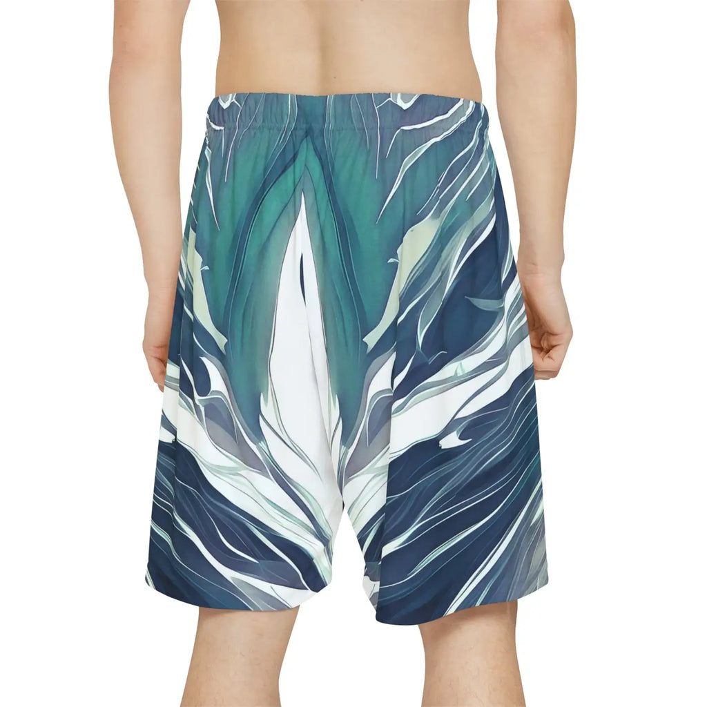 Men's Sports Shorts - Abstract Pattern Performance - DipaliZ