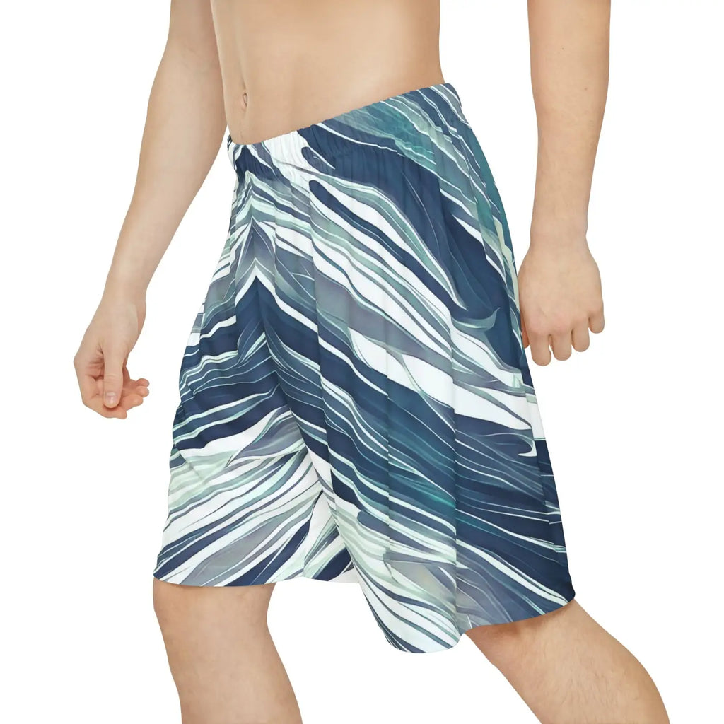 Men's Sports Shorts - Abstract Pattern Performance - DipaliZ
