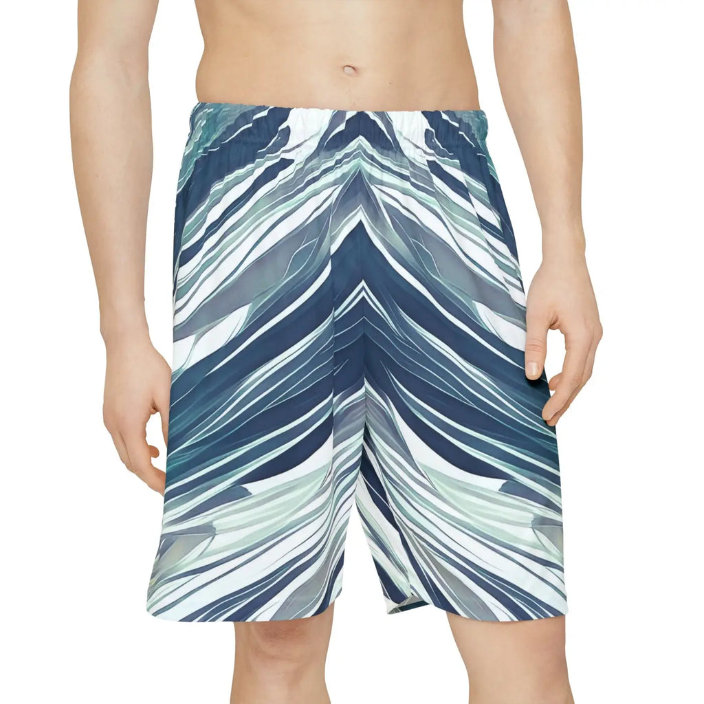 Men's Sports Shorts - Abstract Pattern Performance - DipaliZ
