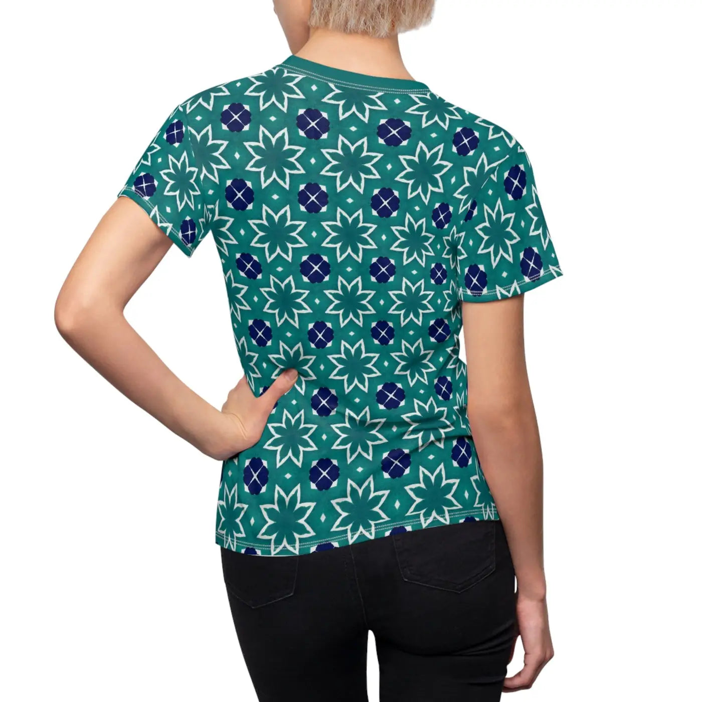 Abstract Pattern AOP Cut and Sew Tee - Streetwear - DipaliZ