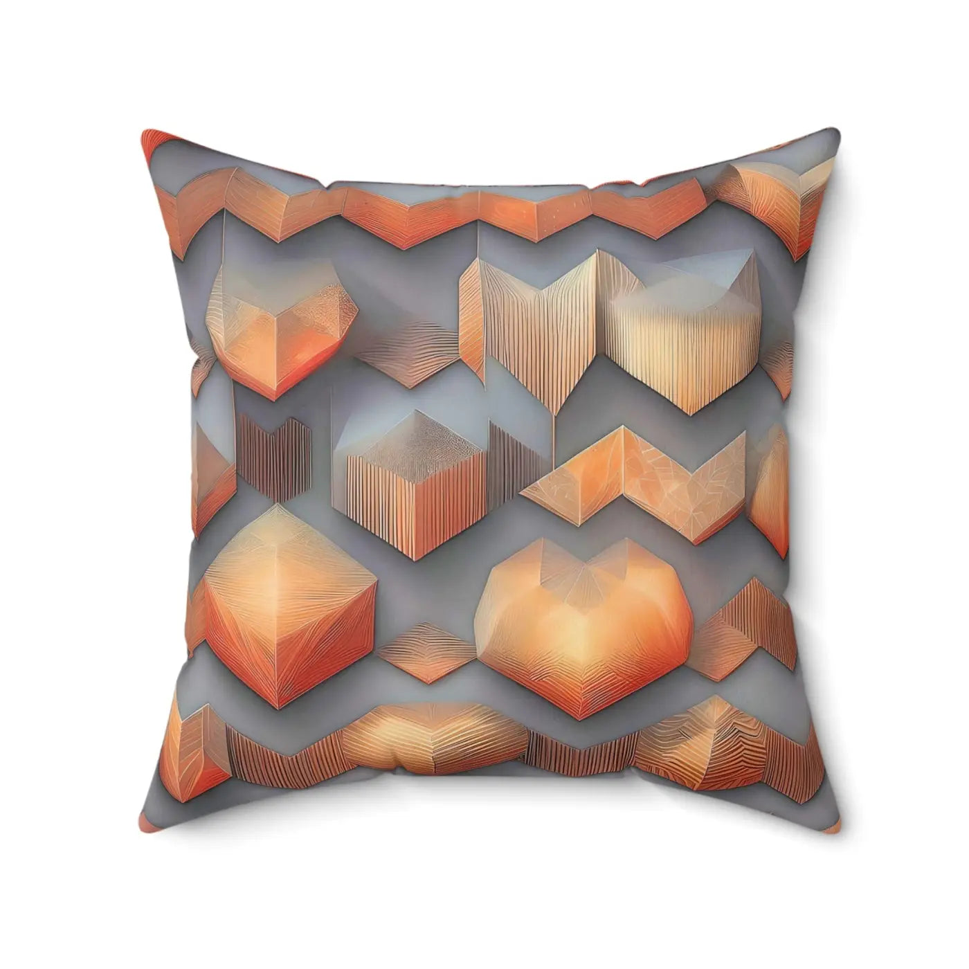 Vibrant Spun Polyester Square Pillow - Modern Abstract Pattern - DipaliZ