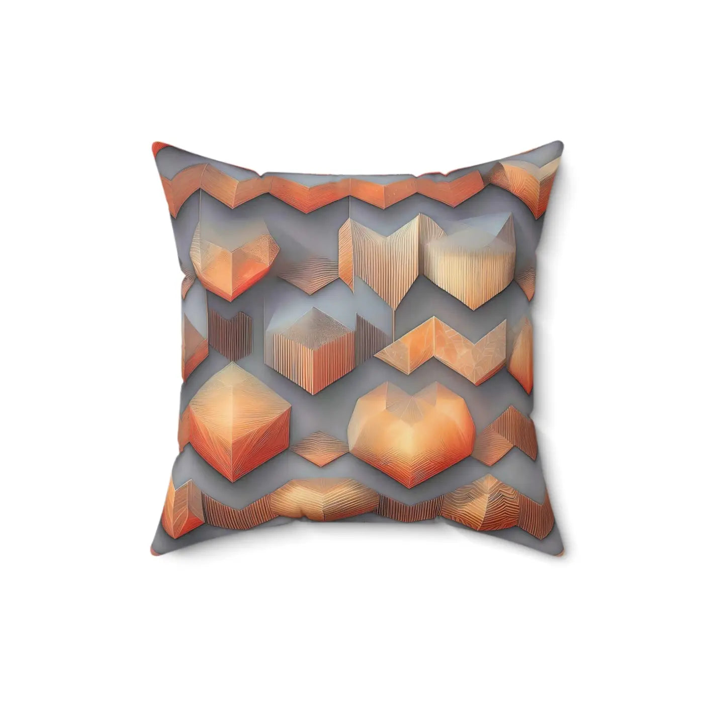 Vibrant Spun Polyester Square Pillow - Modern Abstract Pattern - DipaliZ
