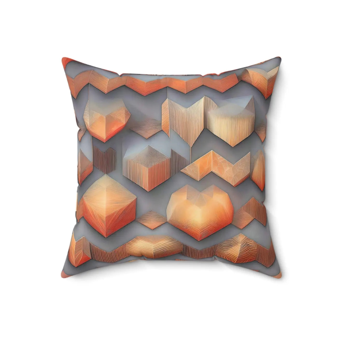 Vibrant Spun Polyester Square Pillow - Modern Abstract Pattern - DipaliZ