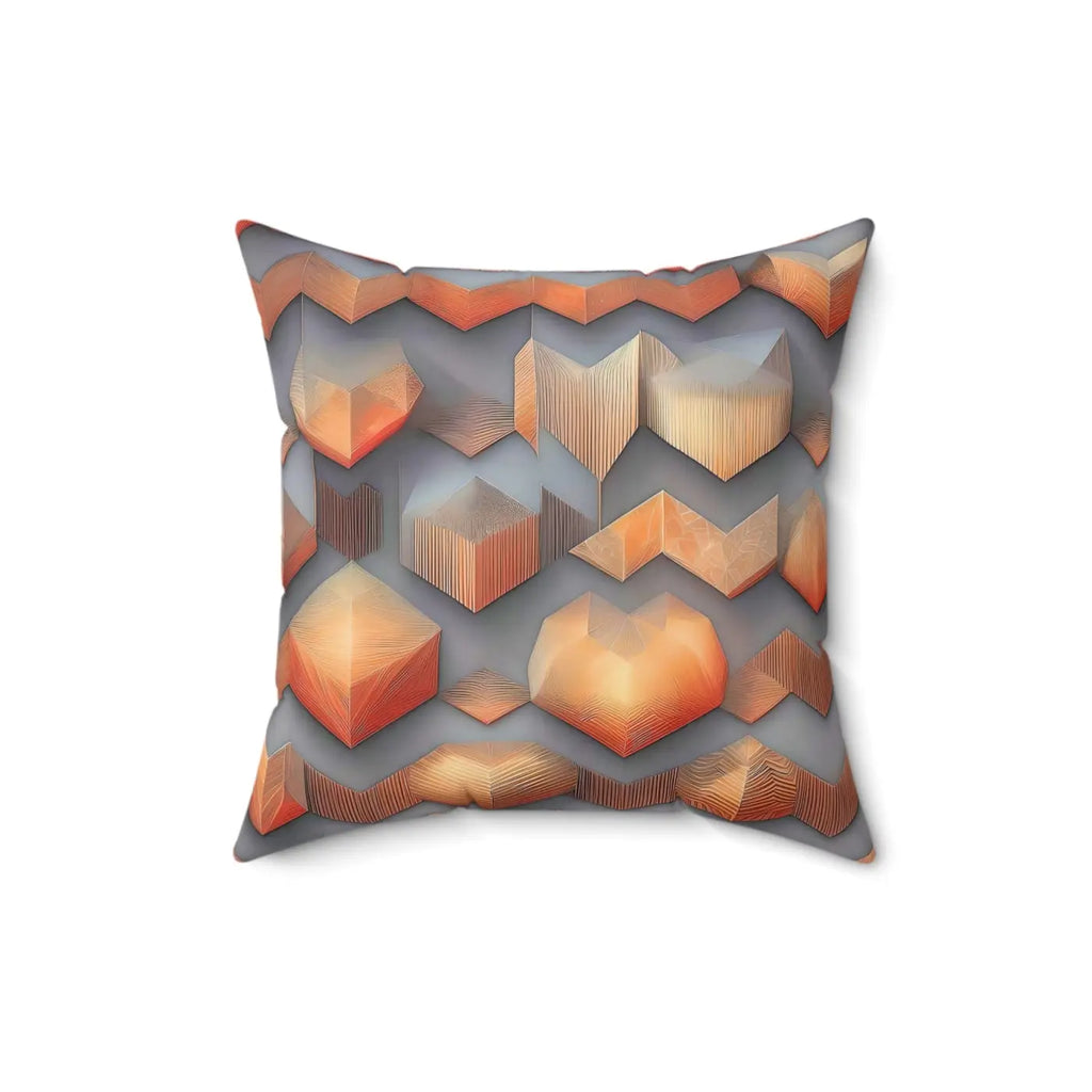 Vibrant Spun Polyester Square Pillow - Modern Abstract Pattern - DipaliZ