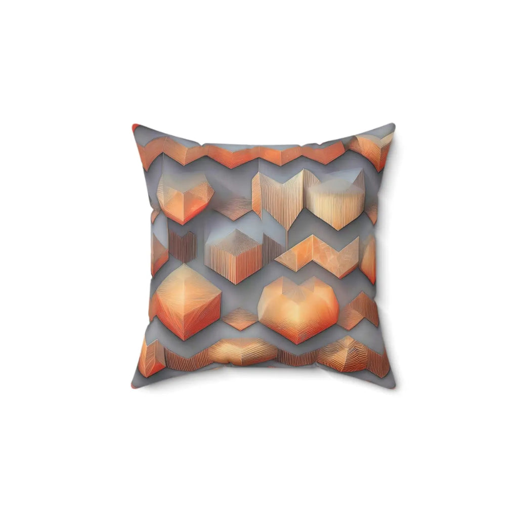 Vibrant Spun Polyester Square Pillow - Modern Abstract Pattern - DipaliZ