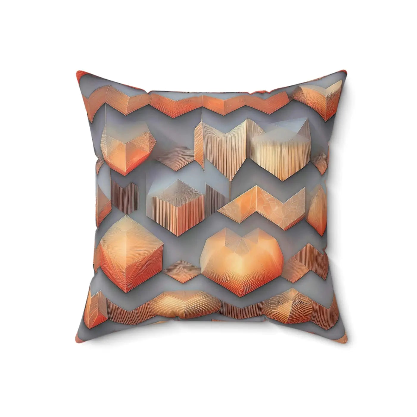 Vibrant Spun Polyester Square Pillow - Modern Abstract Pattern - DipaliZ