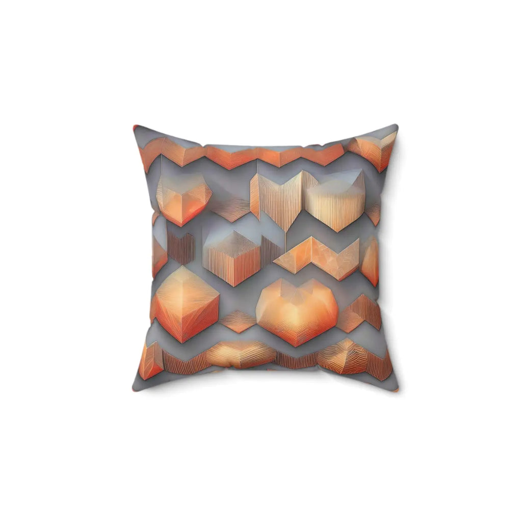 Vibrant Spun Polyester Square Pillow - Modern Abstract Pattern - DipaliZ