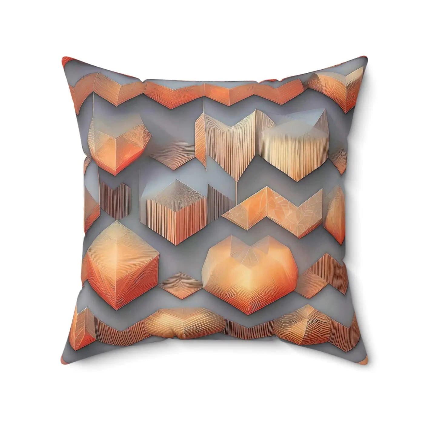 Vibrant Spun Polyester Square Pillow - Modern Abstract Pattern - DipaliZ