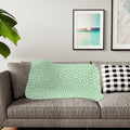 Pastel Green Sherpa Blanket - Cozy Modern Style - DipaliZ