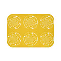 Bath Mat - Abstract Pattern Yellow Non-Slip - DipaliZ