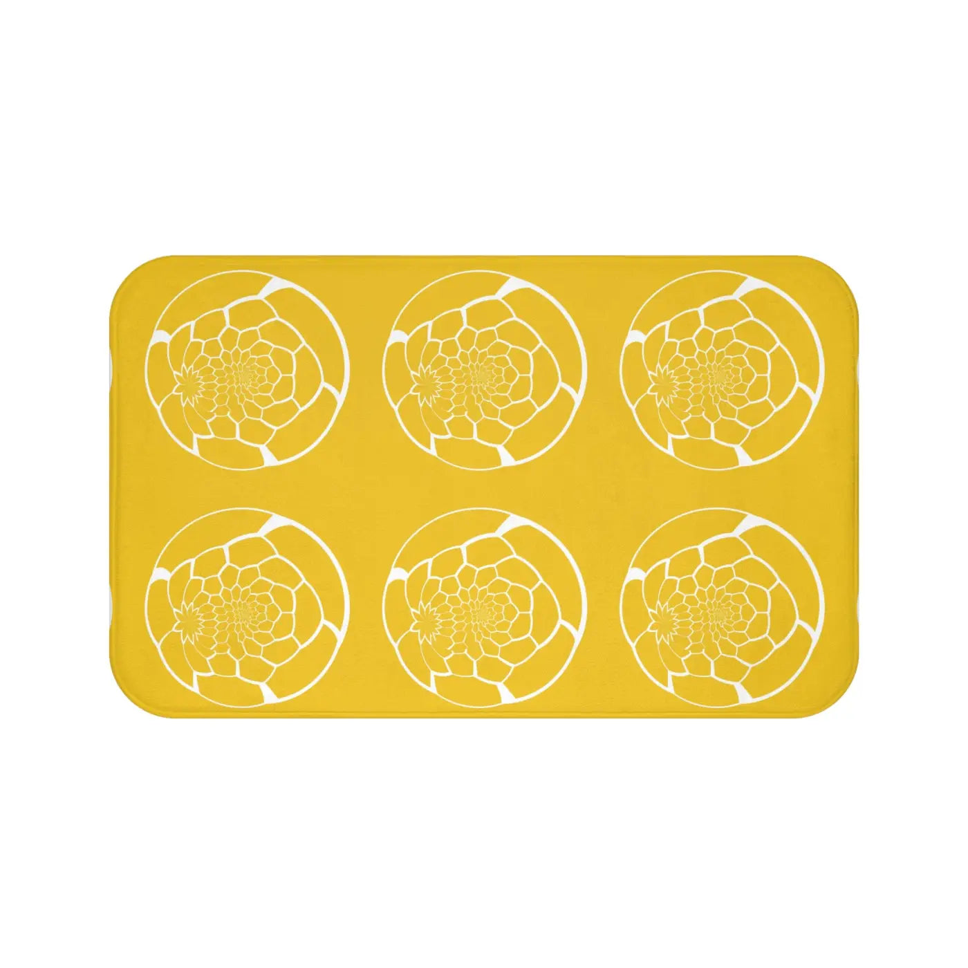 Bath Mat - Abstract Pattern Yellow Non-Slip - DipaliZ