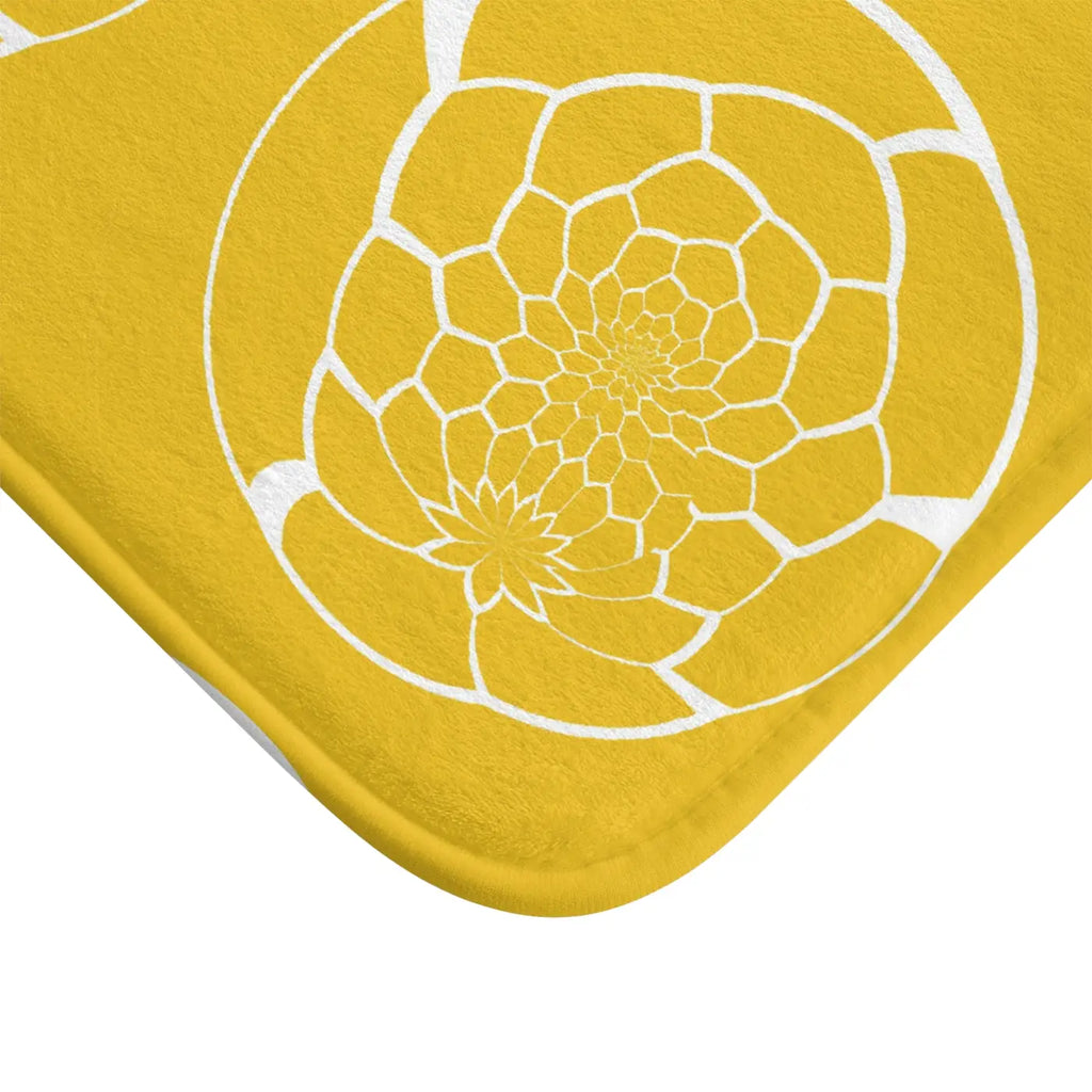 Bath Mat - Abstract Pattern Yellow Non-Slip - DipaliZ