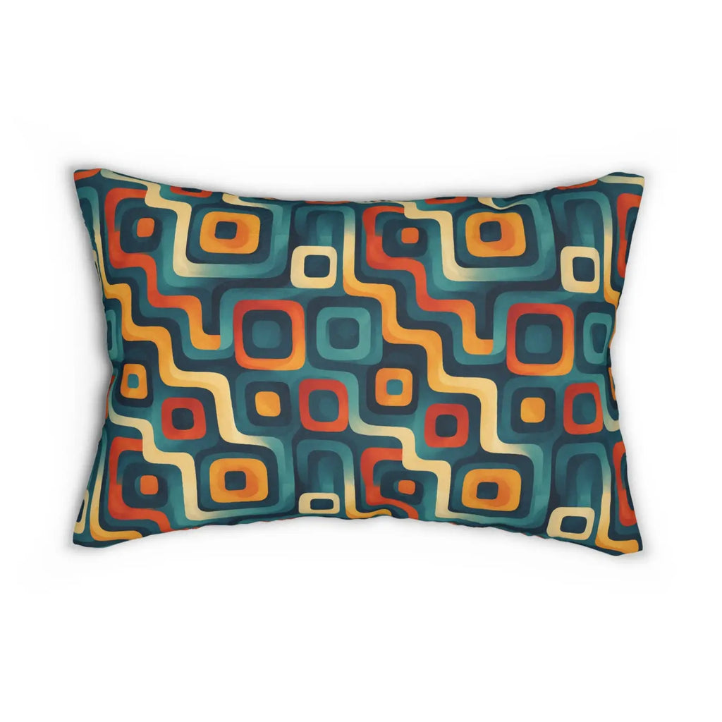 Abstract Pattern Lumbar Pillow - Spun Polyester - DipaliZ