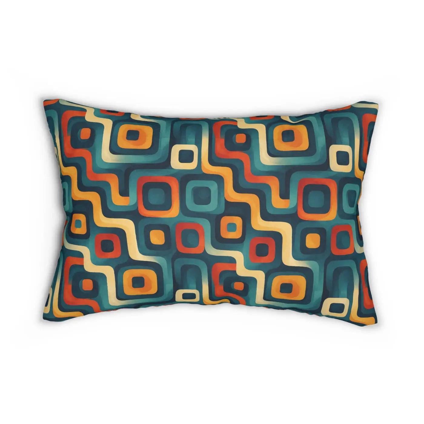 Abstract Pattern Lumbar Pillow - Spun Polyester - DipaliZ