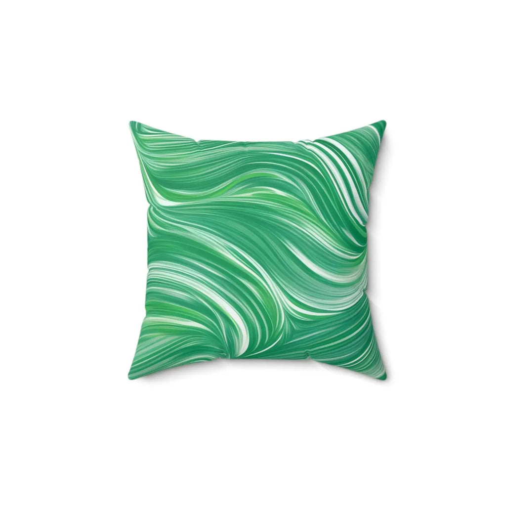 Polyester Square Pillow - Abstract Wavy Pattern - DipaliZ