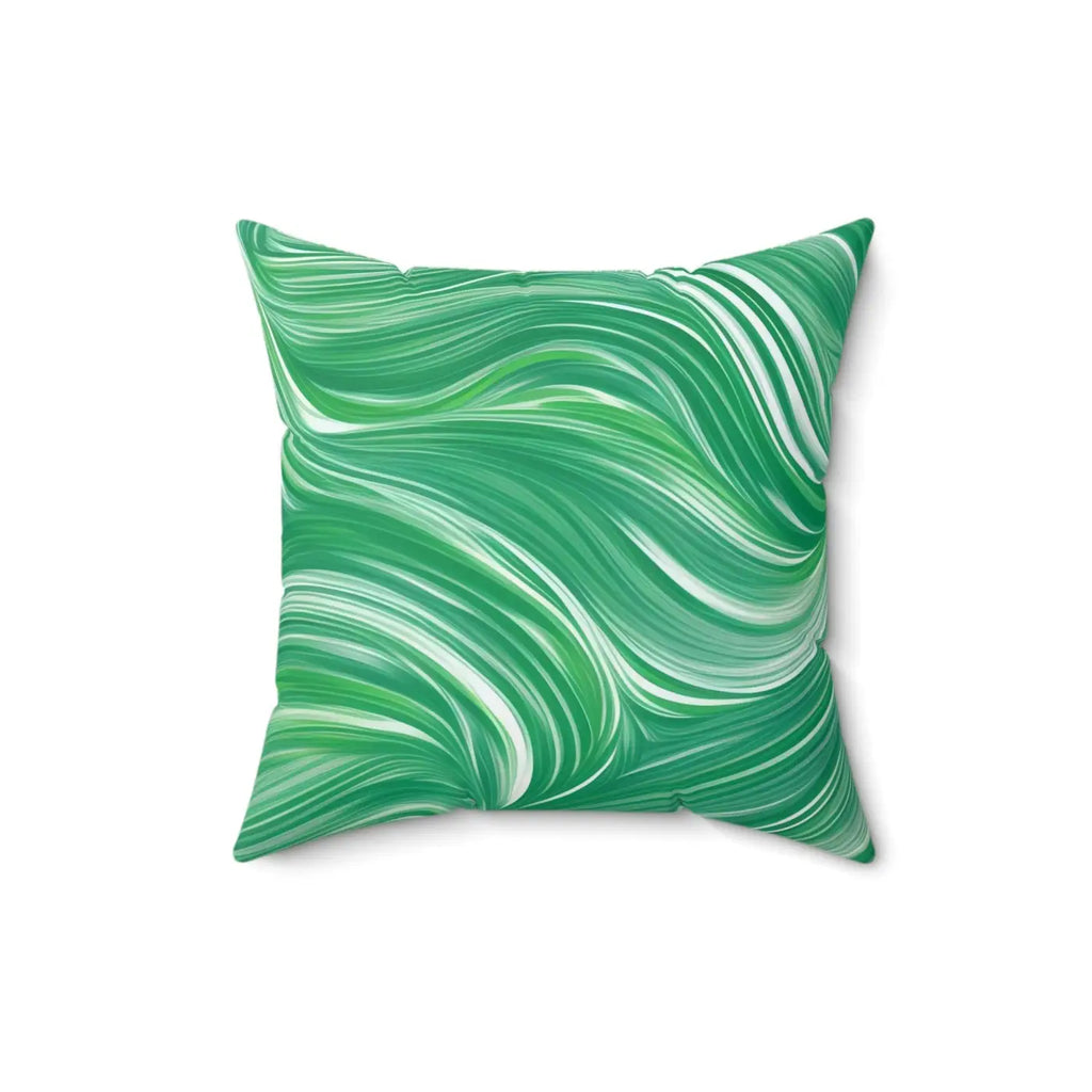 Polyester Square Pillow - Abstract Wavy Pattern - DipaliZ
