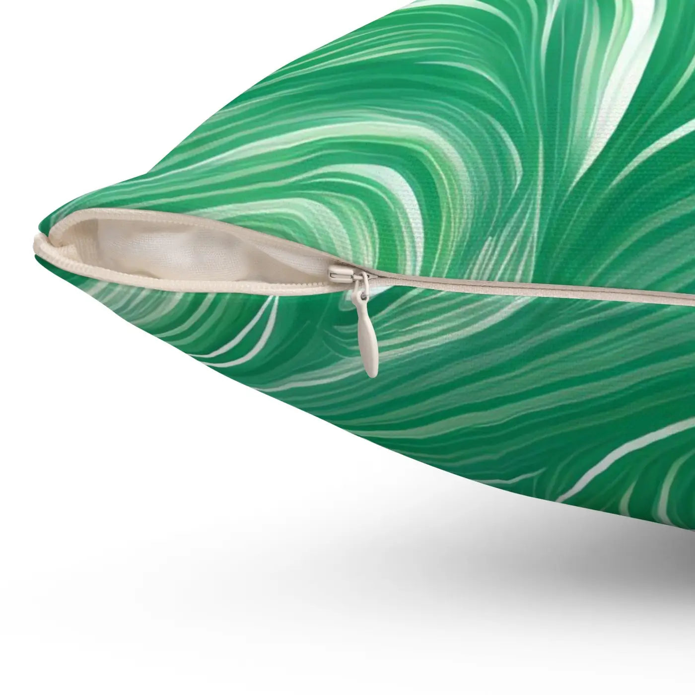 Polyester Square Pillow - Abstract Wavy Pattern - DipaliZ