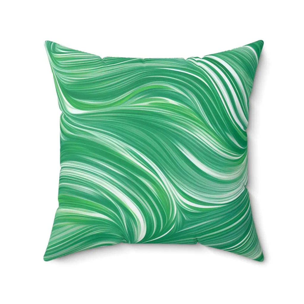 Polyester Square Pillow - Abstract Wavy Pattern - DipaliZ