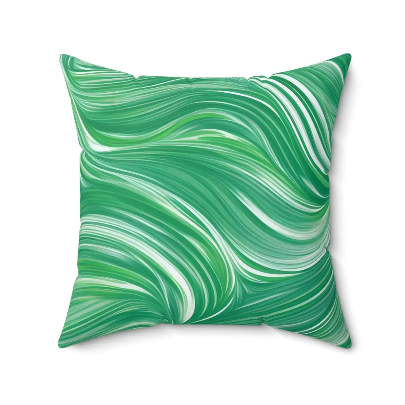 Polyester Square Pillow - Abstract Wavy Pattern - DipaliZ
