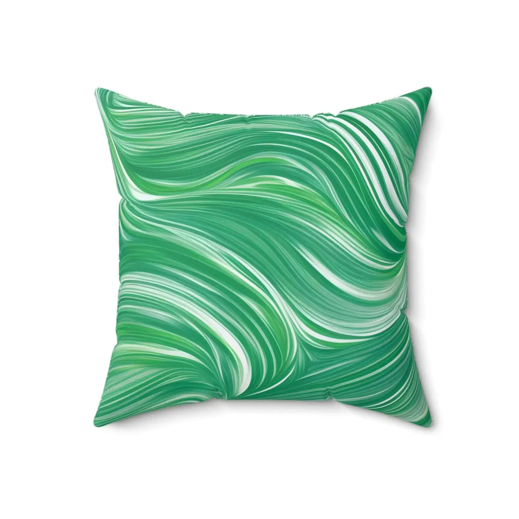 Polyester Square Pillow - Abstract Wavy Pattern - DipaliZ