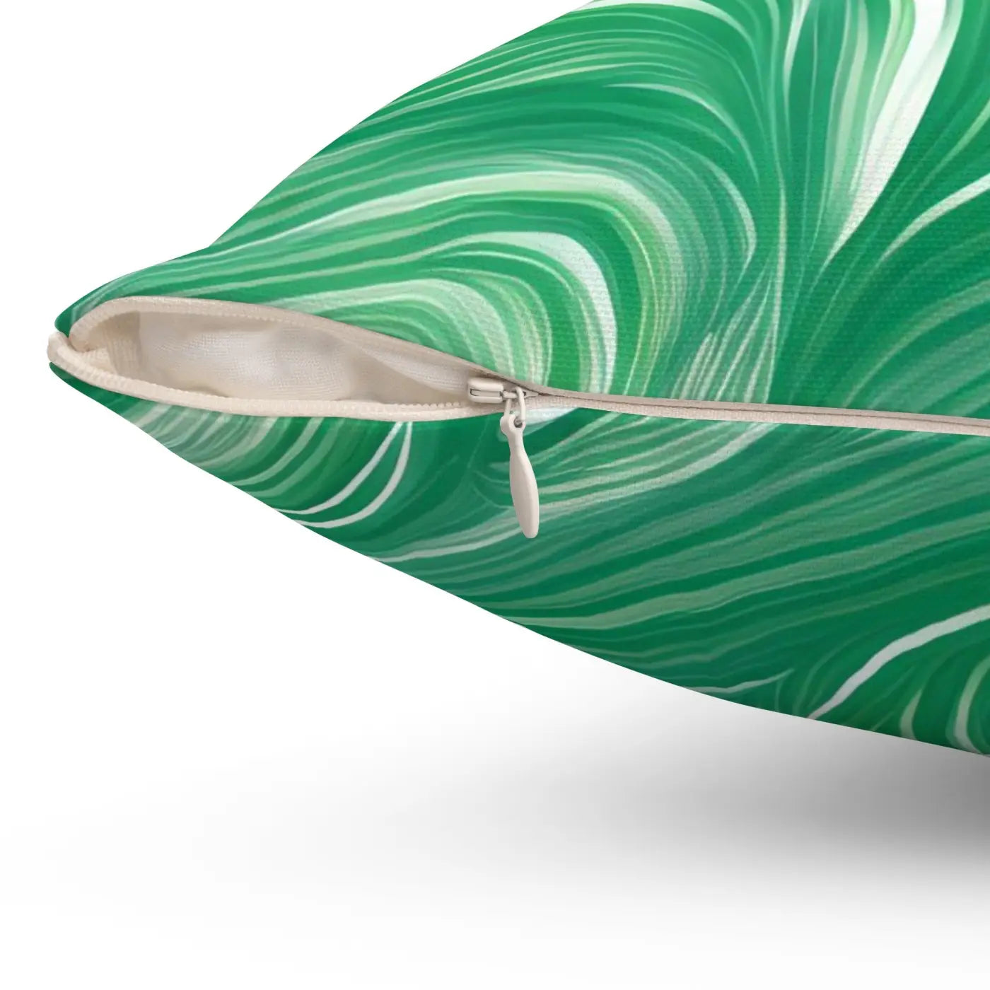 Polyester Square Pillow - Abstract Wavy Pattern - DipaliZ