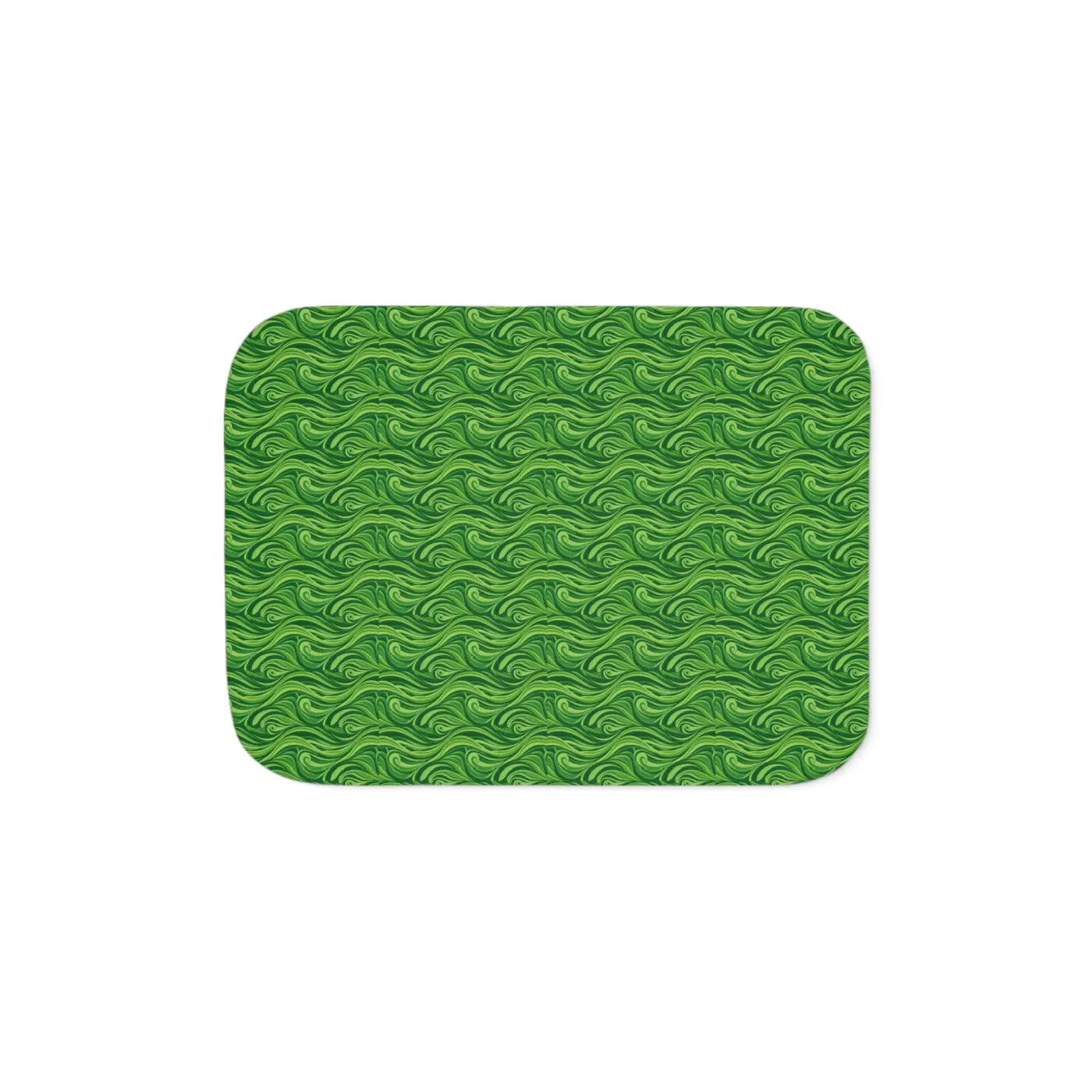 Sherpa Blanket - Abstract Wavy Pattern Cozy Design - DipaliZ