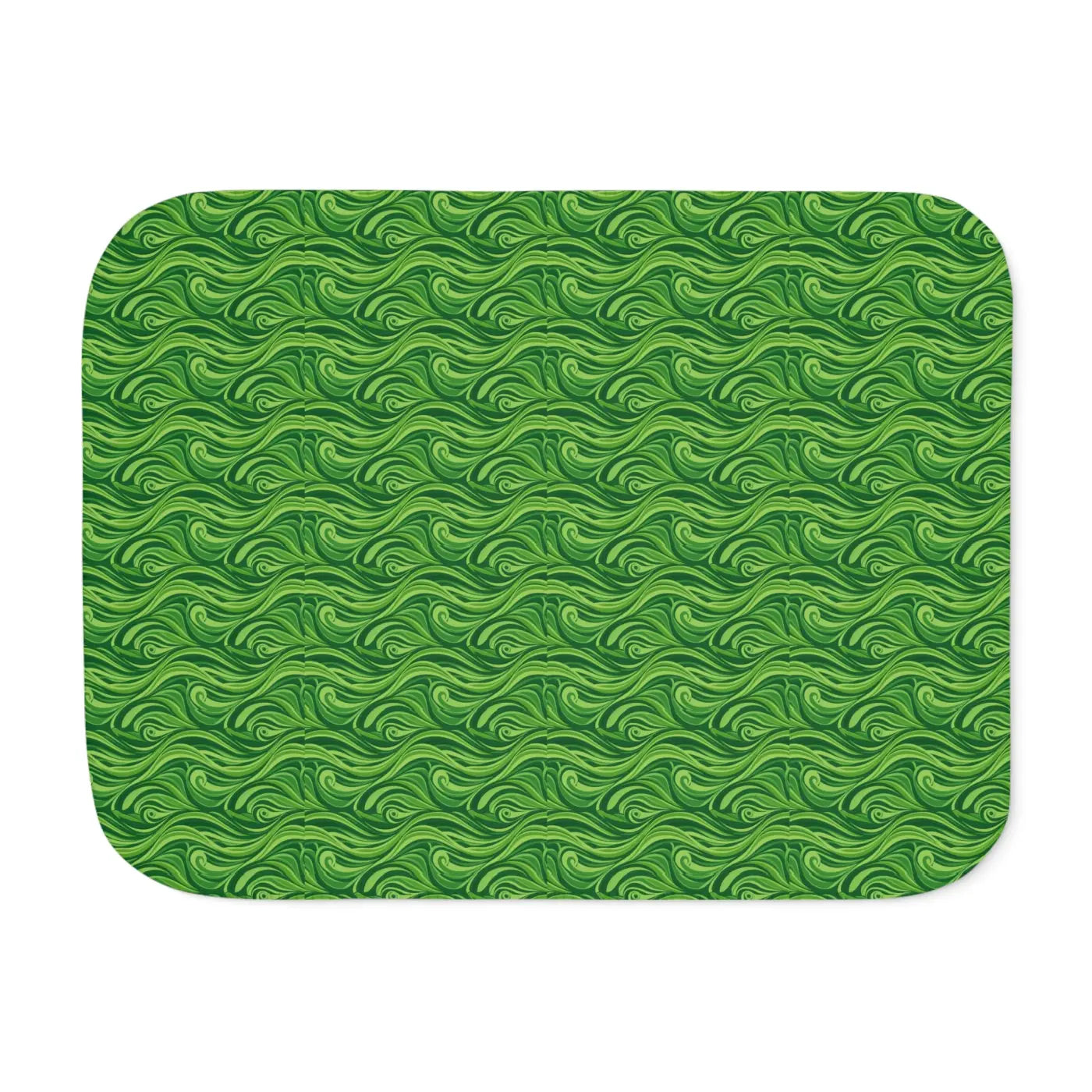 Sherpa Blanket - Abstract Wavy Pattern Cozy Design - DipaliZ