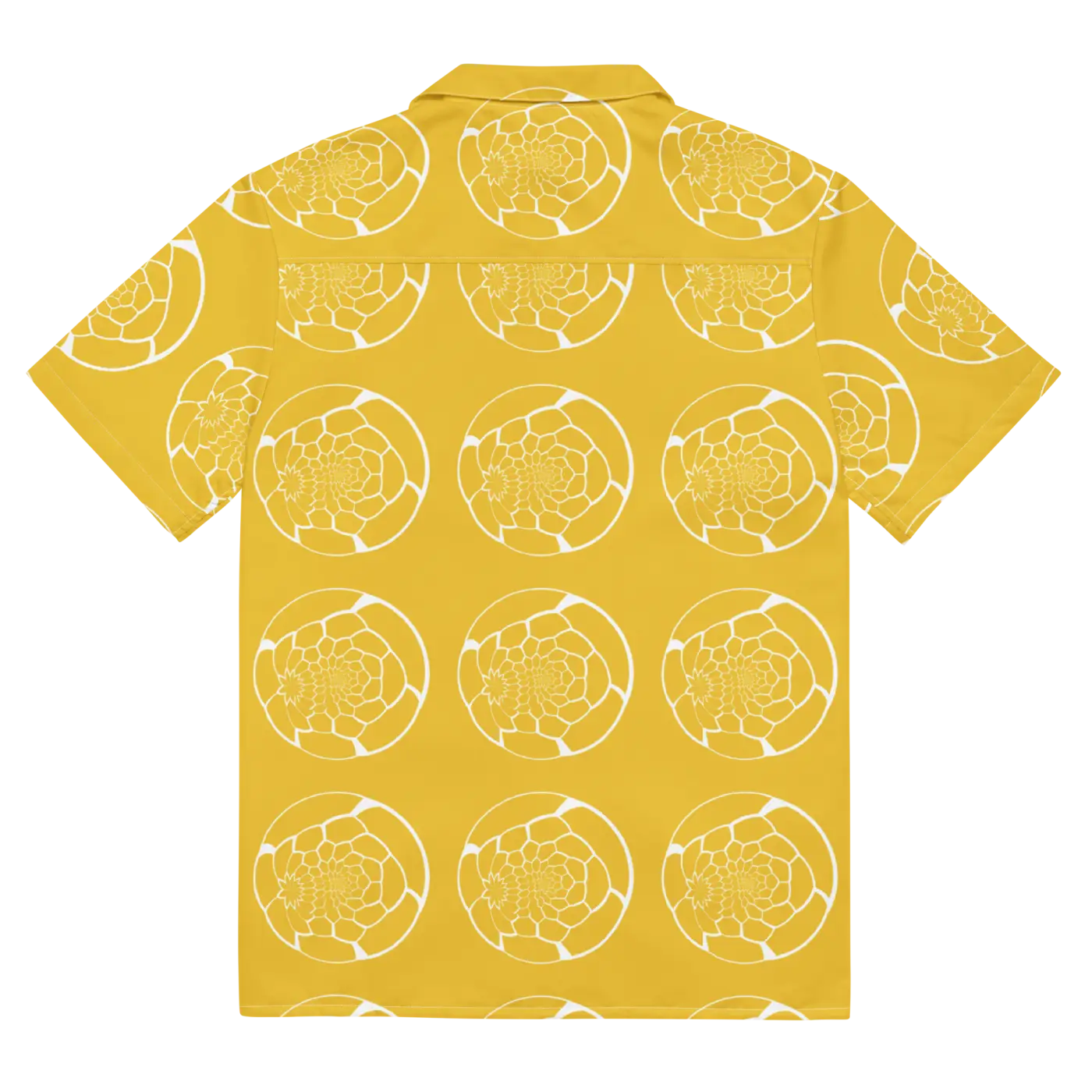 Abstract Yellow Unisex Button Shirt - Bold Summer Style - DipaliZ