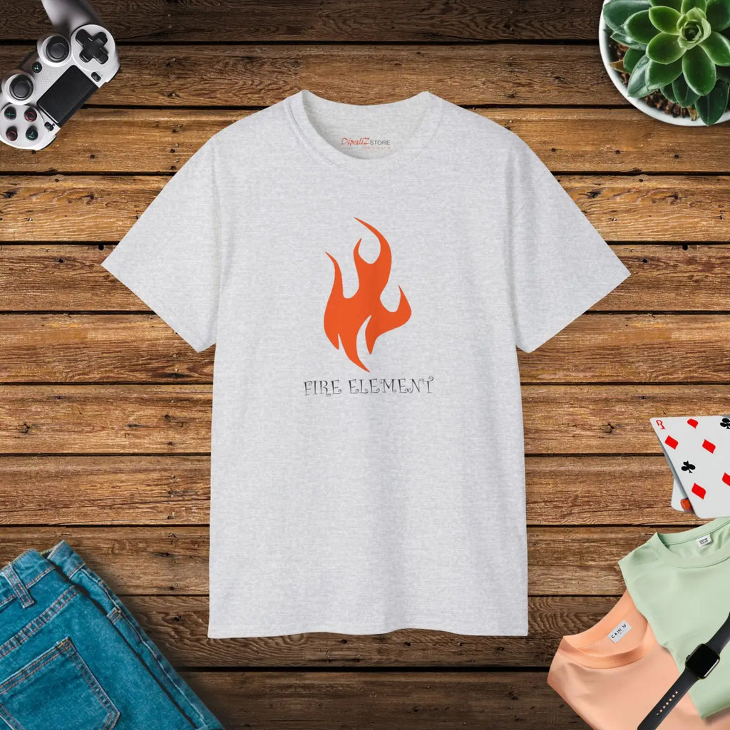 Fire Element Tee - Ultra Cotton Meditation Shirt - DipaliZ