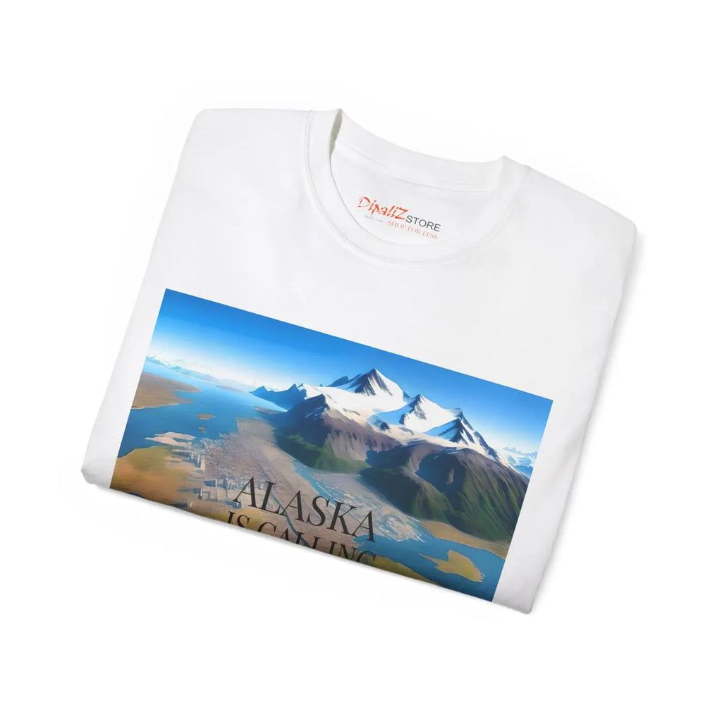 Alaska Is Calling Ultra Cotton Tee - Adventure Design - DipaliZ