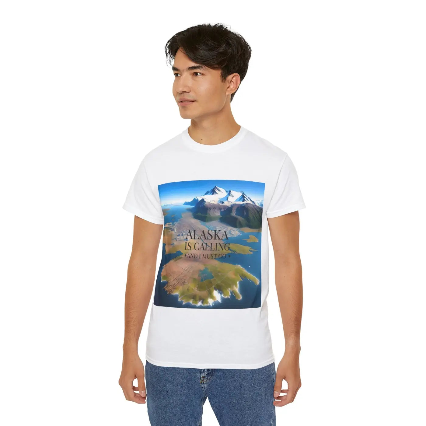 Alaska Is Calling Ultra Cotton Tee - Adventure Design - DipaliZ