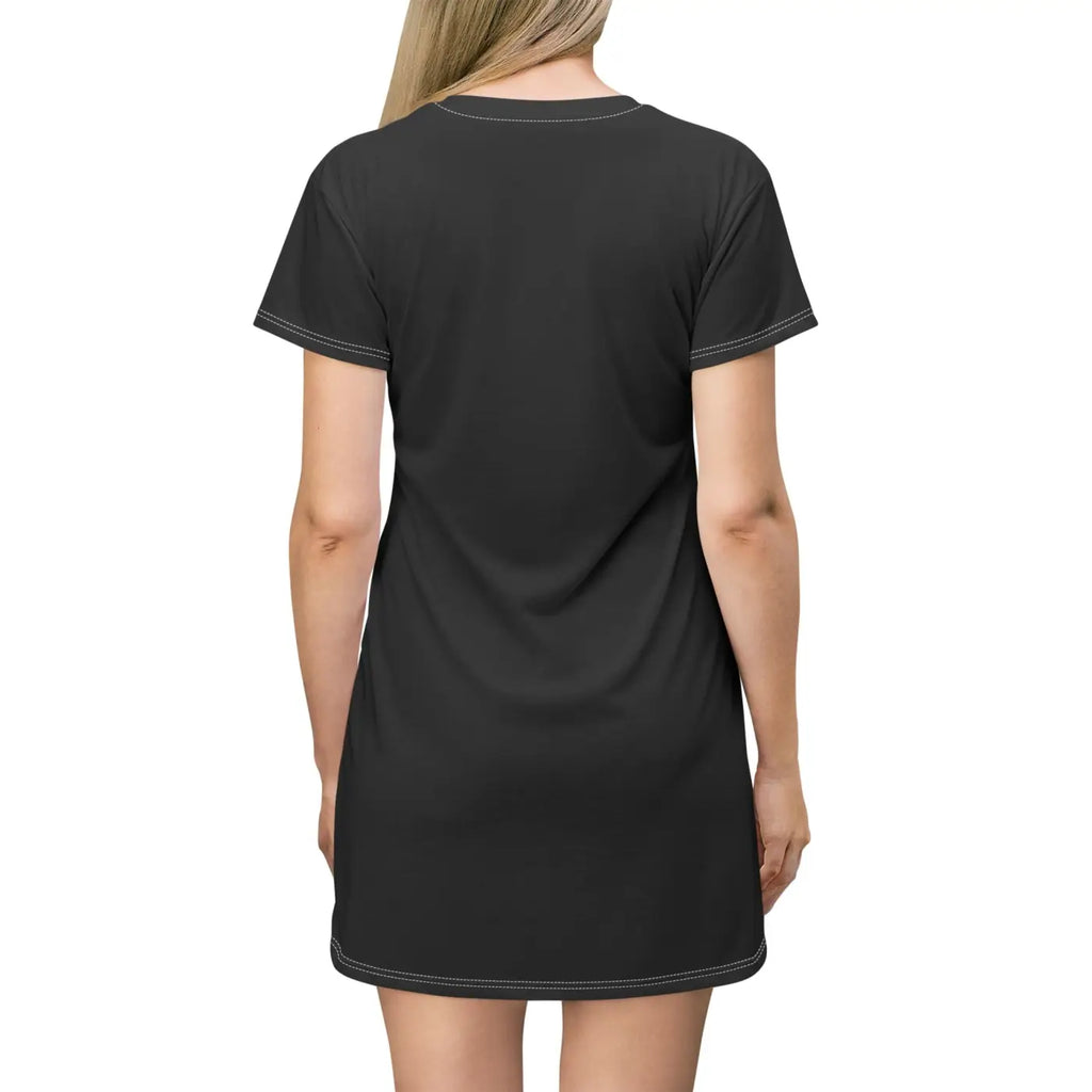 Romantic T-Shirt Dress - Love Hearts Design - DipaliZ