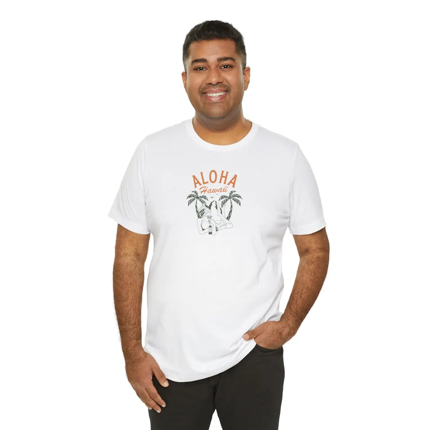 Unisex Jersey Short Sleeve Tee - Aloha Hawaii Print - DipaliZ